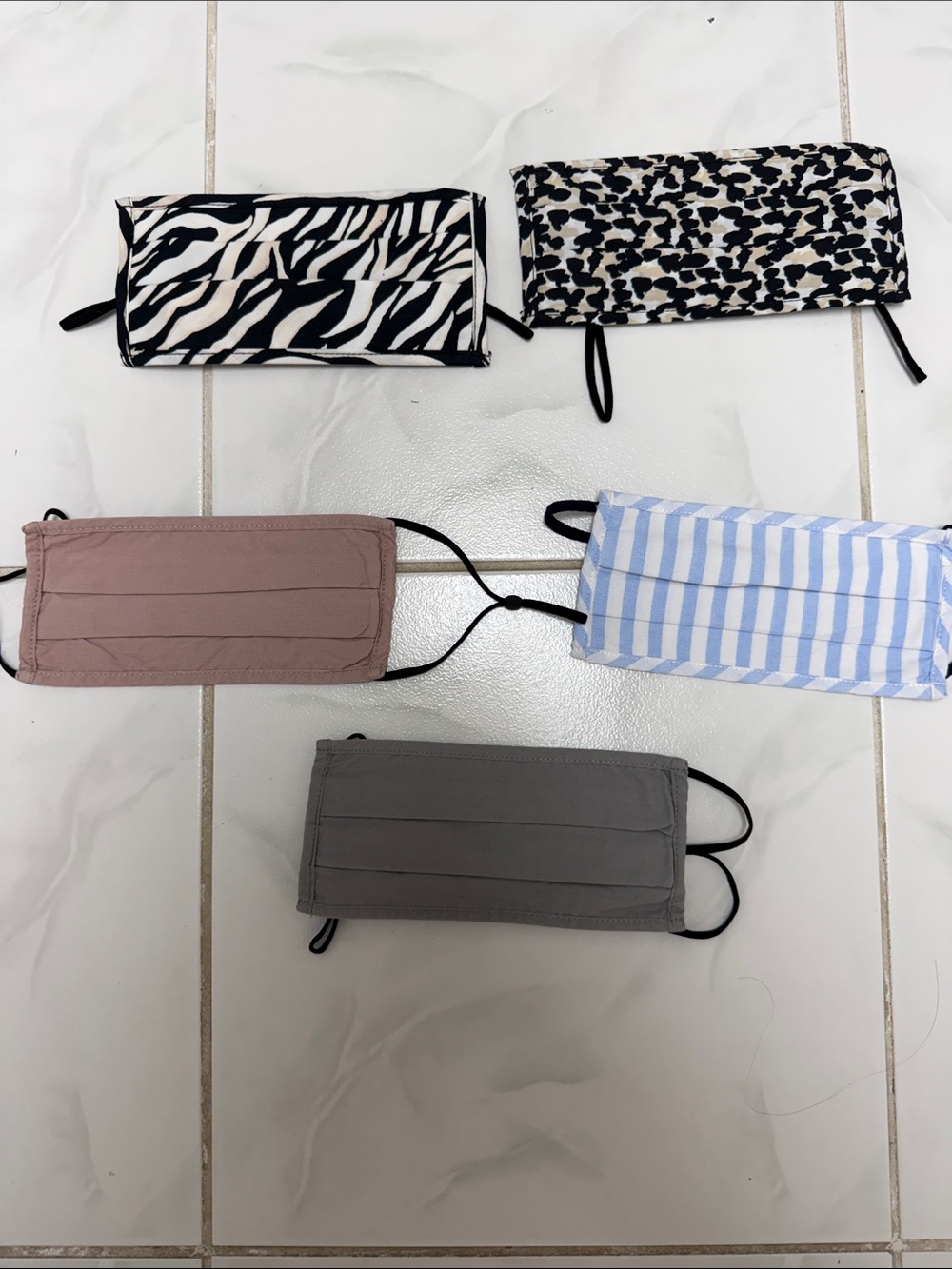 Old Navy Assorted Reusable Cloth Face Masks - Neutral & Patterned